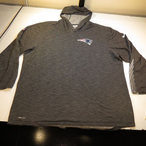NEW ENGLAND PATRIOTS FOOTBALL HOODIE JERSEY SWEATSHIRT 3XL TEAM ISSUE - Picture 1 of 5